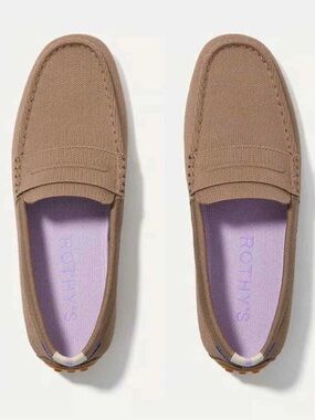 Rothys The Driving Loafer Canyon Brown Mens Size 10.5